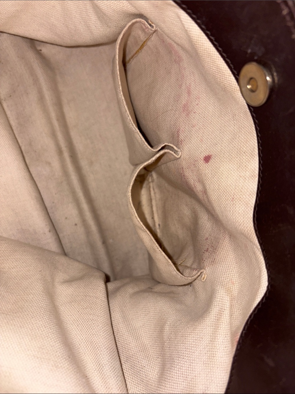 Gucci Beige GG Canvas Shoulder Bag with Brown Trim and Gold Charm - Picture 15 of 15